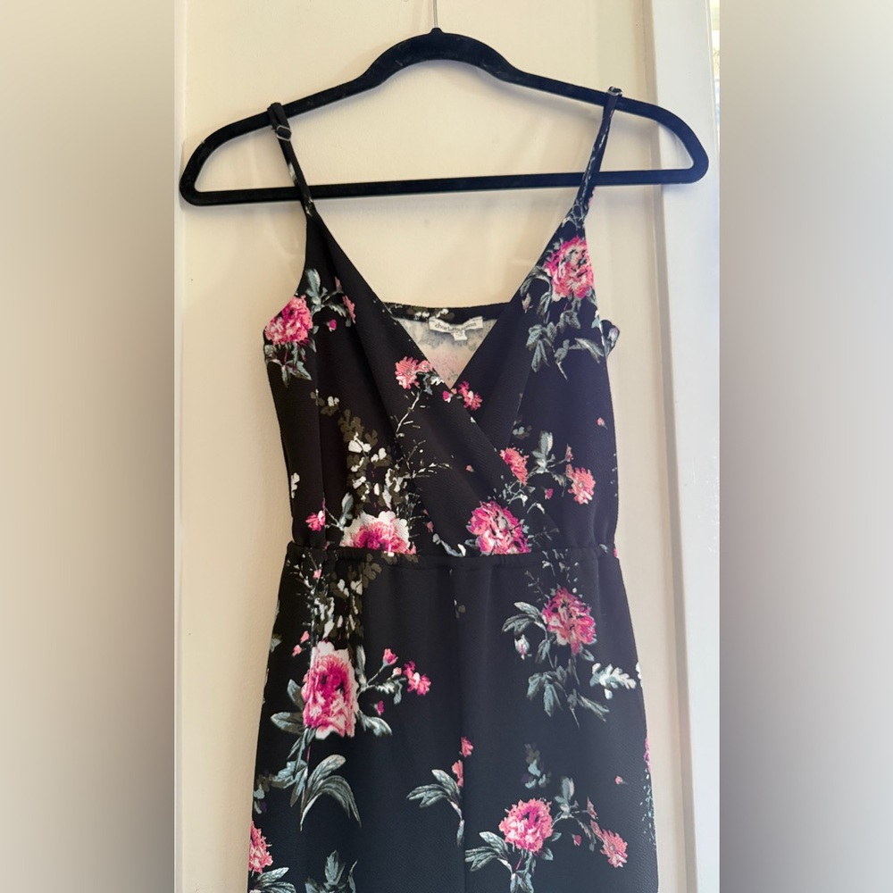 Charlotte Russe Black Romper with Floral Design worn in Indie Film, Love Lessons